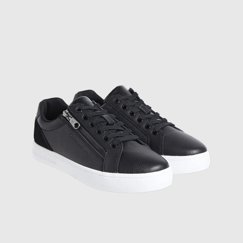 Classic Zip Low Sneaker - Black / White