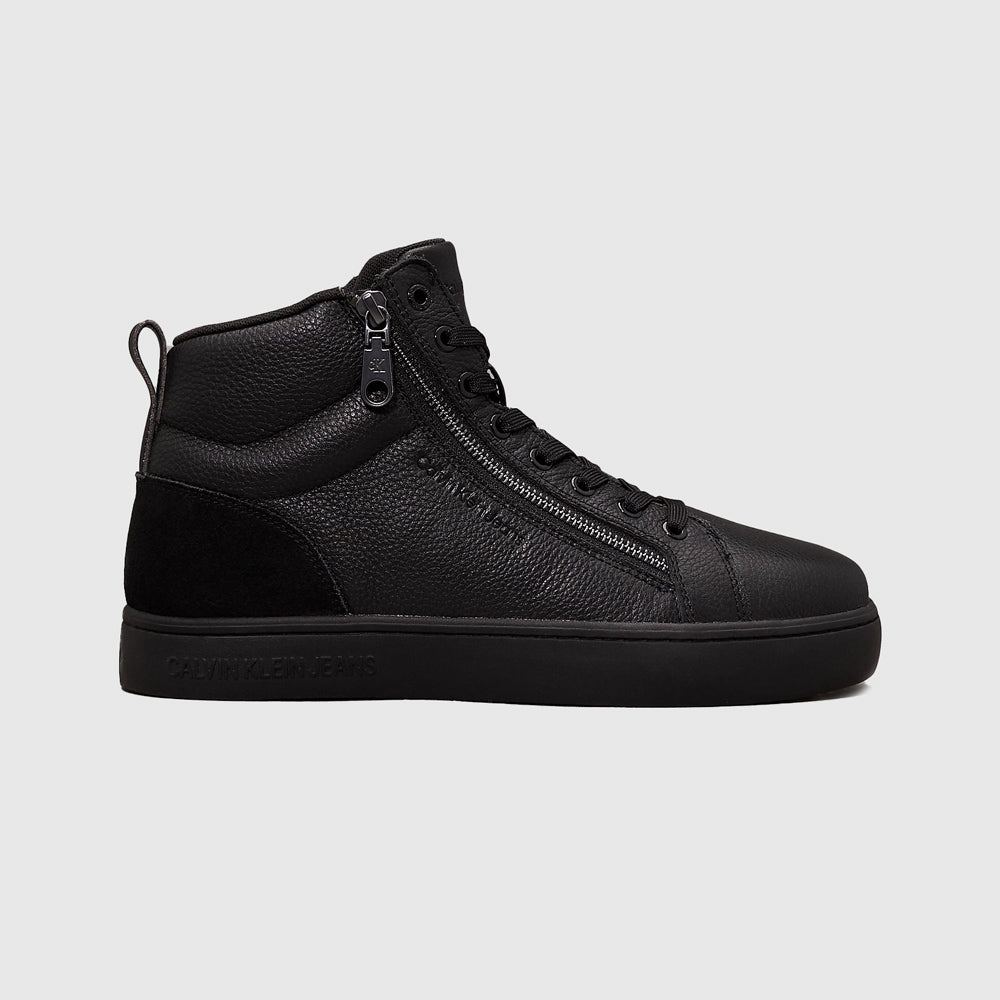 Calvin Klein Classic Cupsole Zip Sneaker Black |ThirdBaseUrban
