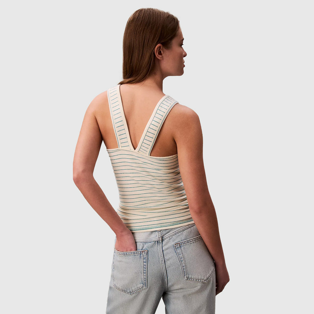 Cotton Rib Tank - Stripe