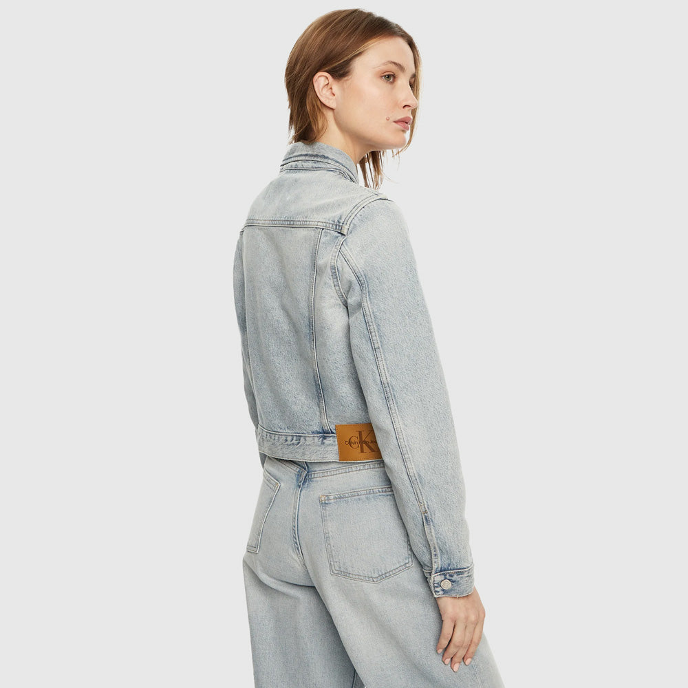 Cropped 90'S Denim Jacket - Denim Light