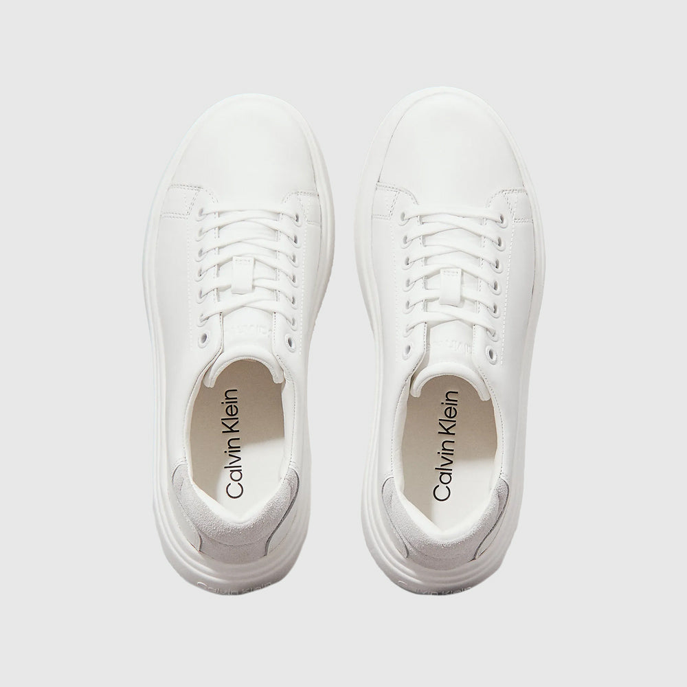 Suede Cupsole Lace Up Sneaker - White Multi