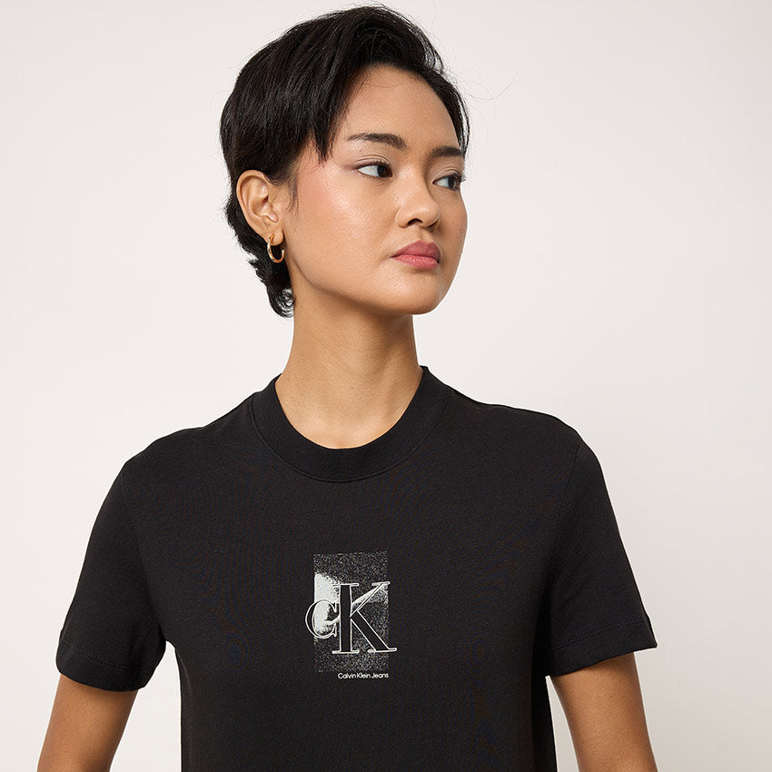 Diffused Ck T-Shirt - Black