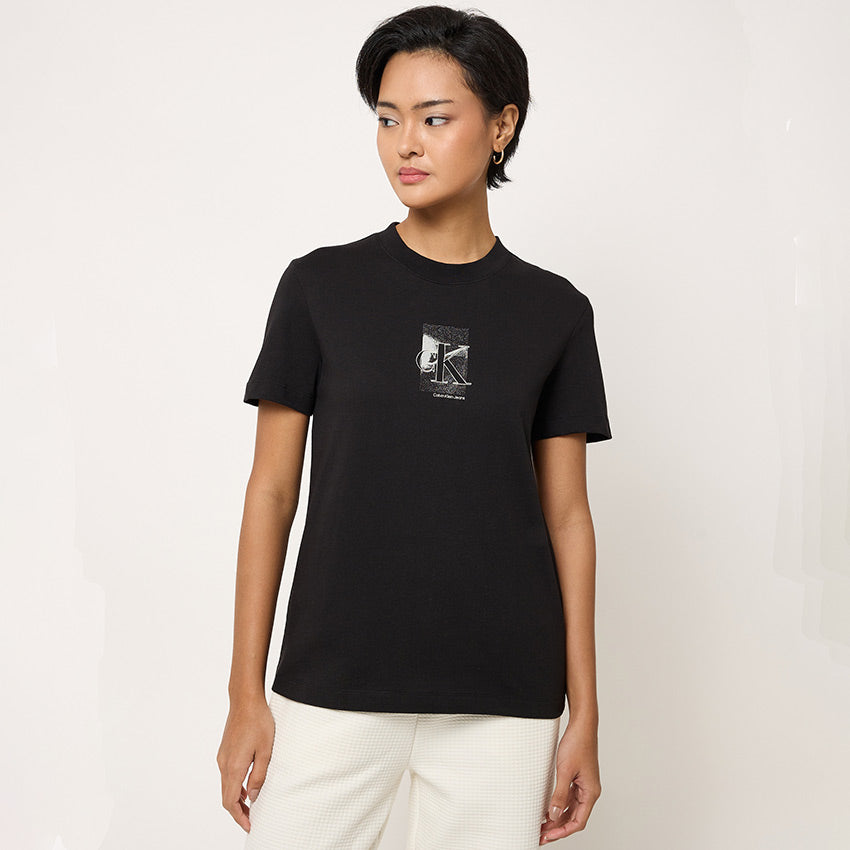 Diffused Ck T-Shirt - Black