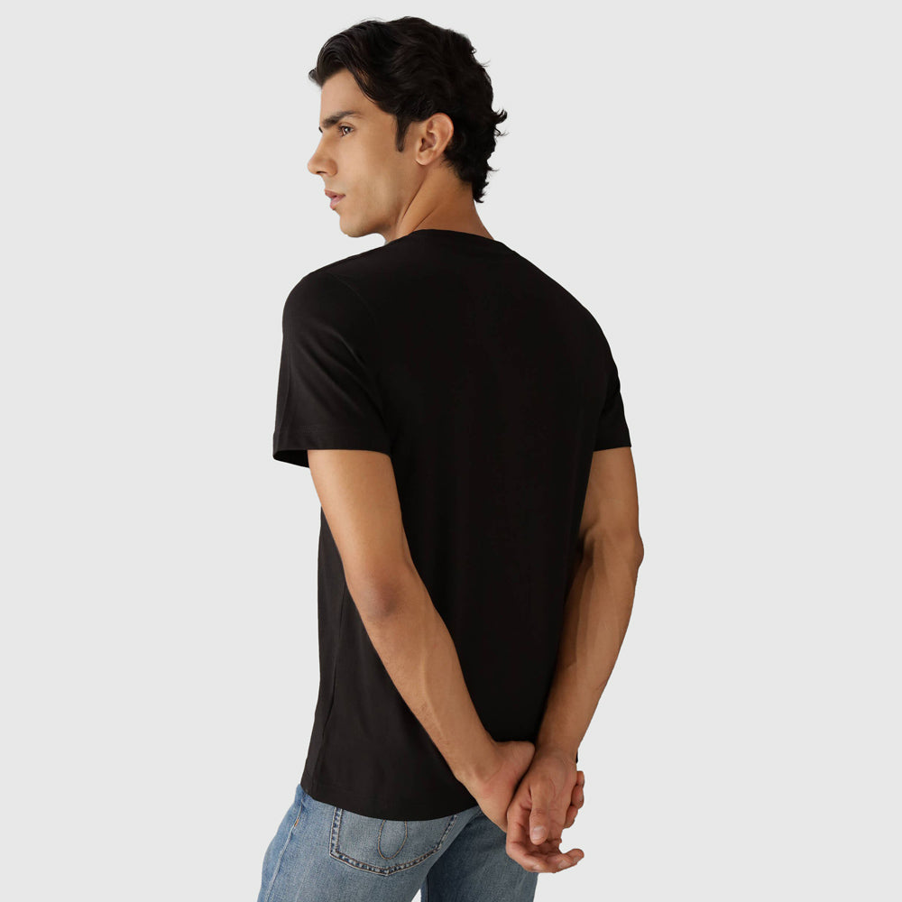 Distressed Monologo T-Shirt - Black