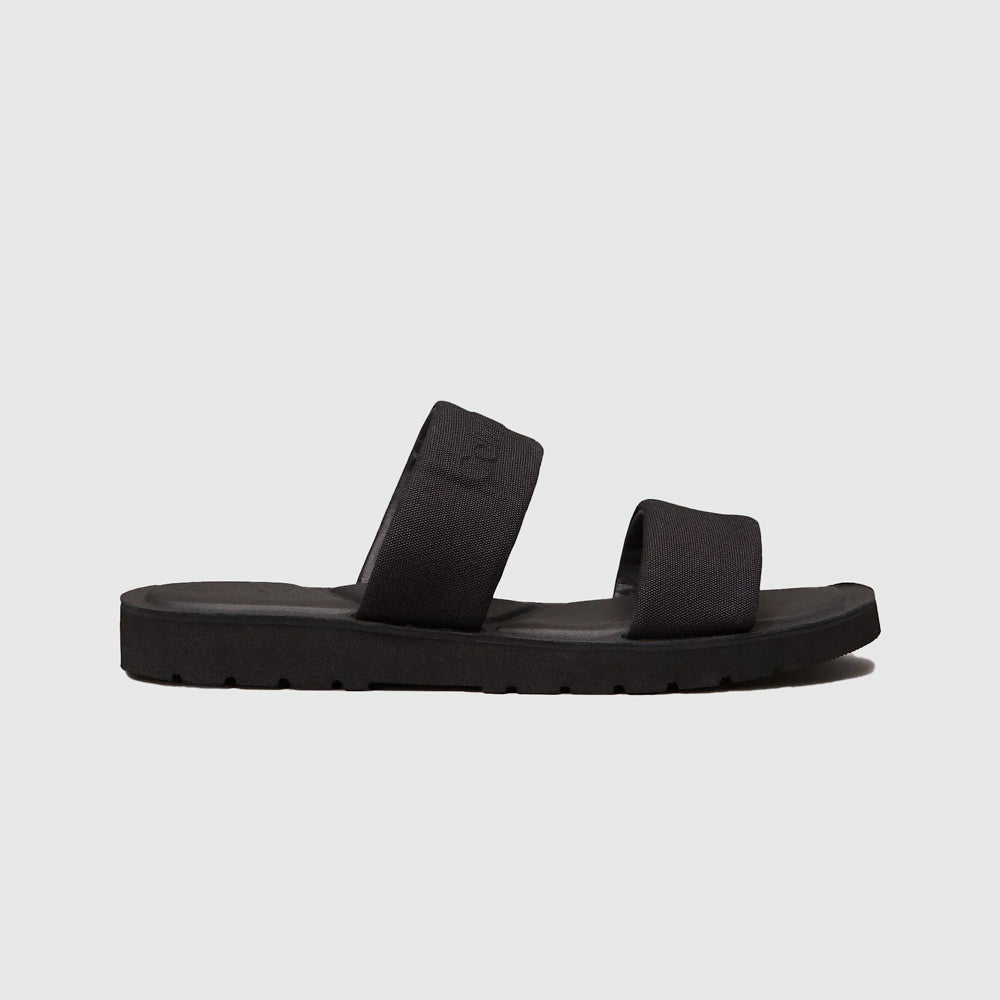 Calvin Klein Double Strap Slide - Black |ThirdBaseUrban