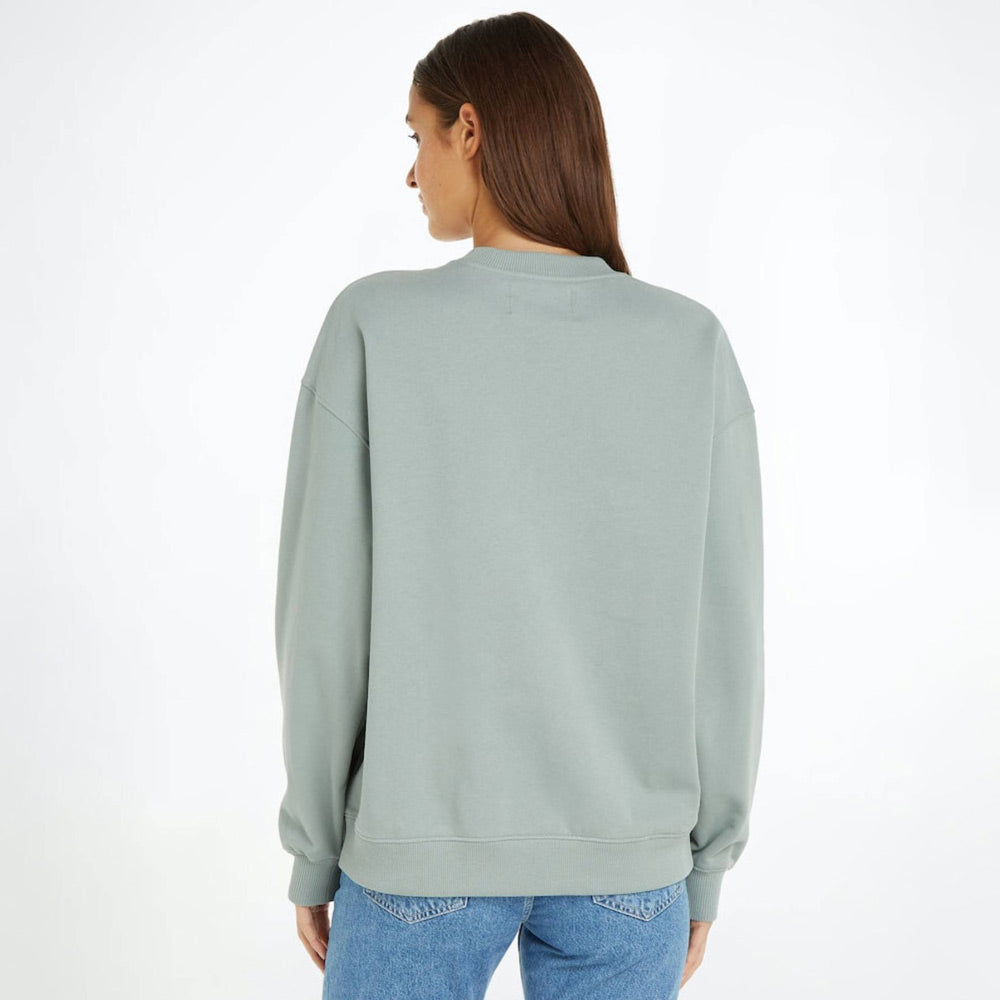 Embroidered Oversized Sweater - Slate Grey