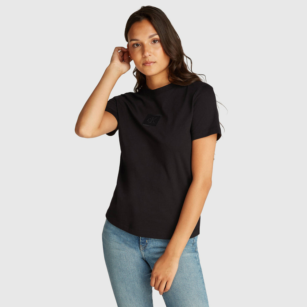 Calvin Klein Embroidered Box T-Shirt - Black |ThirdBaseUrban