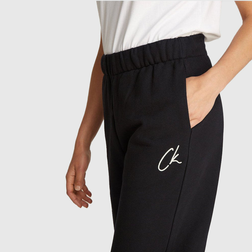 Embroidered Ck Jog Pant - Black