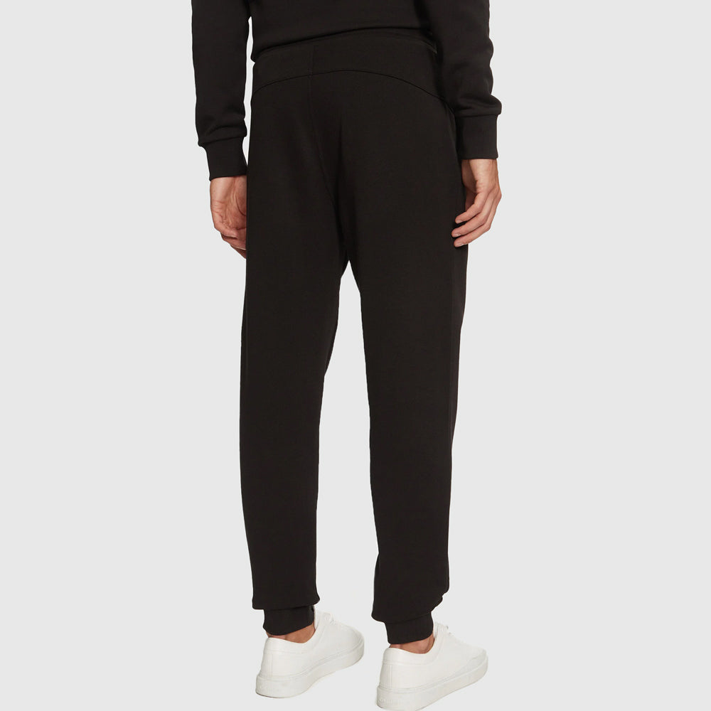 Embroidered Peached Jogger - Black