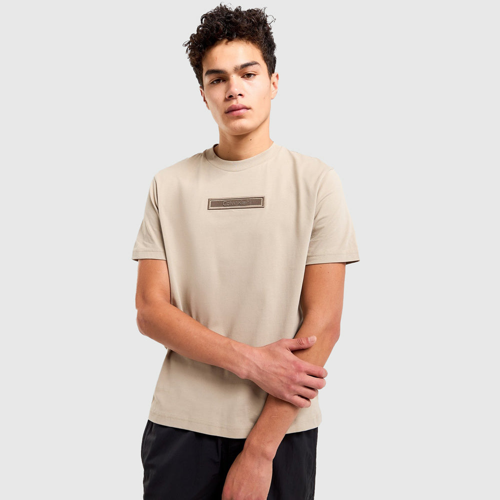 Calvin Klein Embroidered Peached T-Shirt - Clay |ThirdBaseUrban