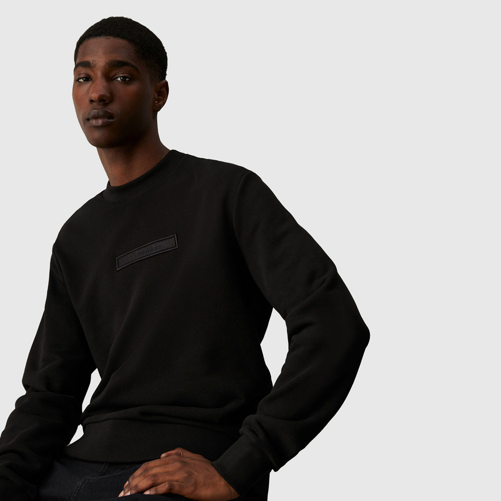 Calvin Klein Embroidered Sweatshirt - Black |ThirdBaseUrban