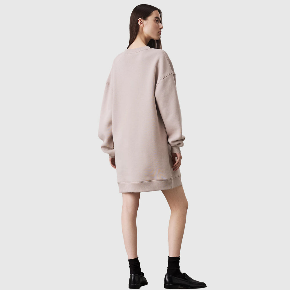Embroidered Monologo Dress - Brown