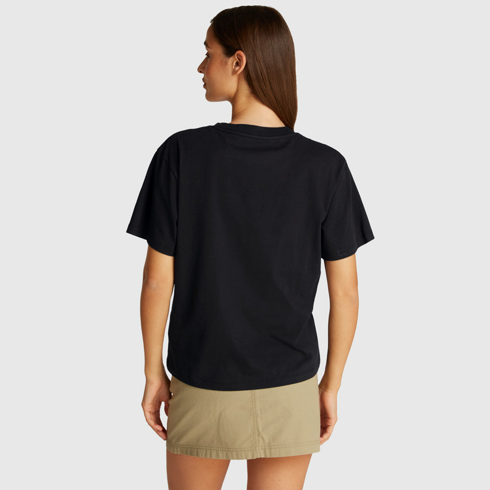Embroidered Monologo T-Shirt - Black