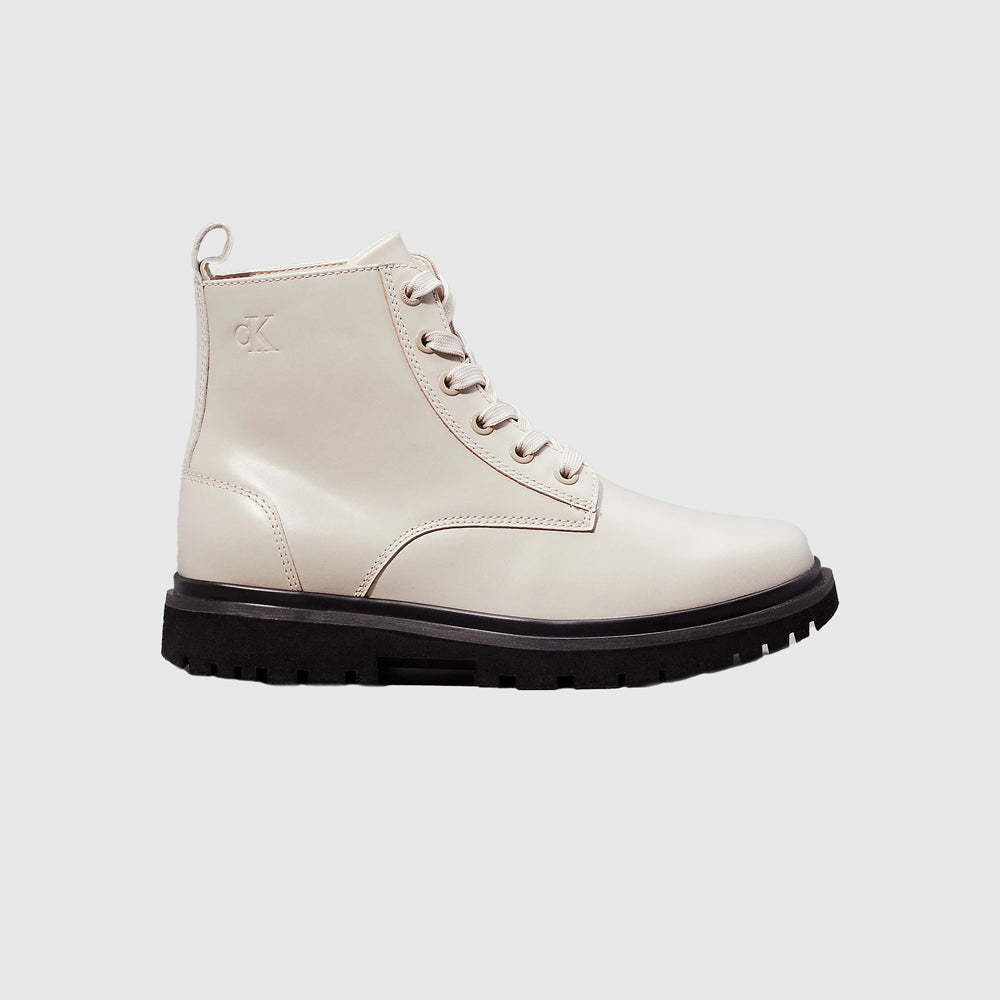 Calvin Klein Eva Leather Boot - Offwhite Multi |ThirdBaseUrban