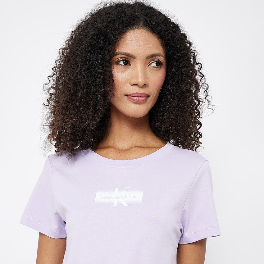 Faded Monologo T-Shirt - Lilac