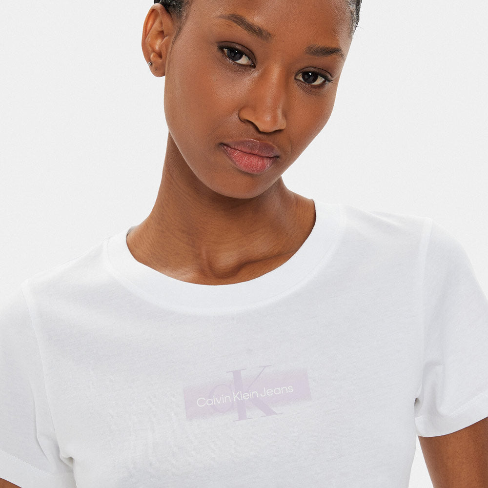 Faded Monologo T-Shirt - White