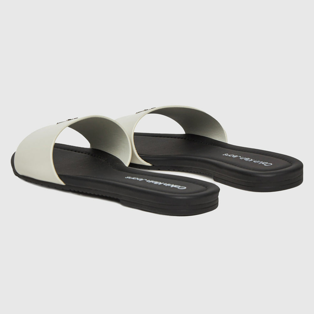 Flat Sandal Slide - Black Multi