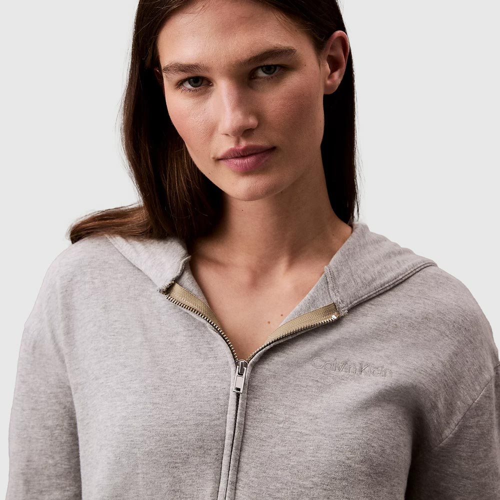 Zip Hoodie - Grey Heather