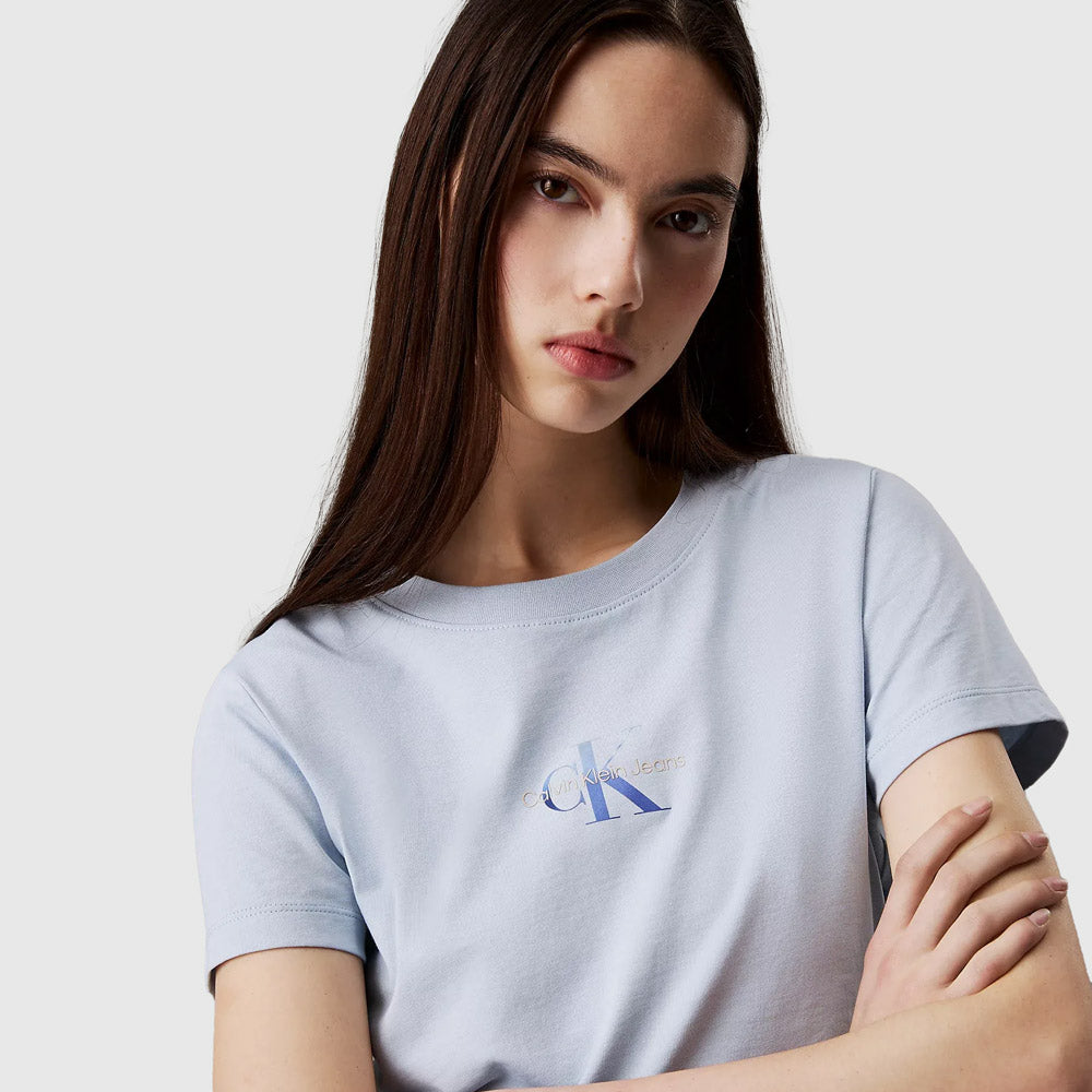 Gradient Slim T-Shirt - Light Blue