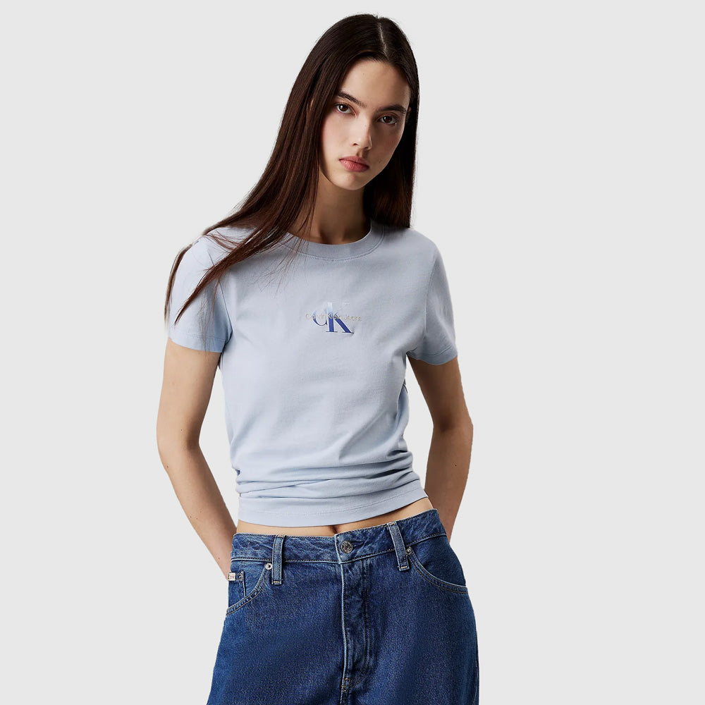 Calvin Klein Gradient Slim T-Shirt - Light Blue |ThirdBaseUrban