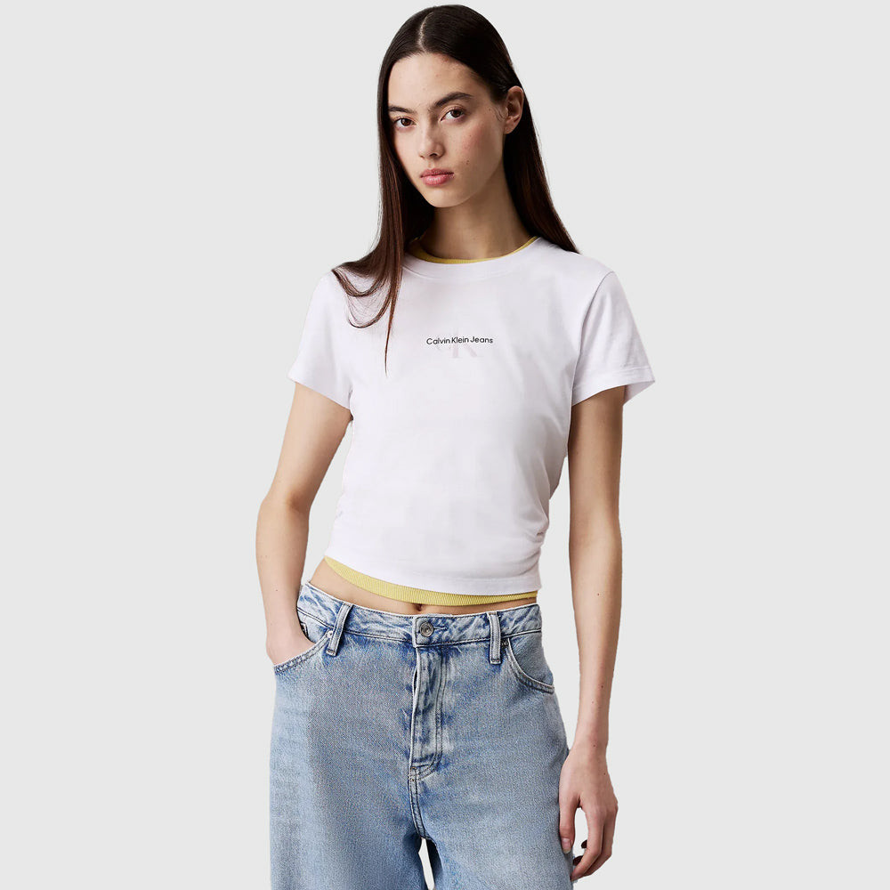 Gradient Slim T - Shirt - White
