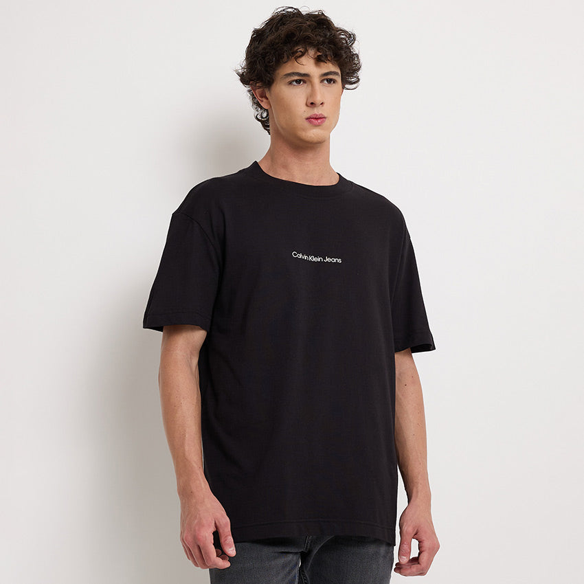 Grid Monogram T-Shirt - Black