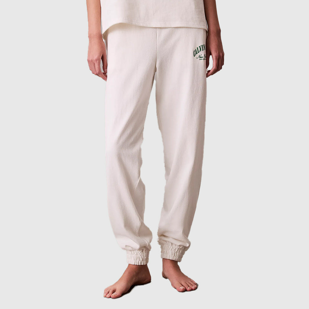 Cotton Heritage Logo Lounge Joggers - Off White