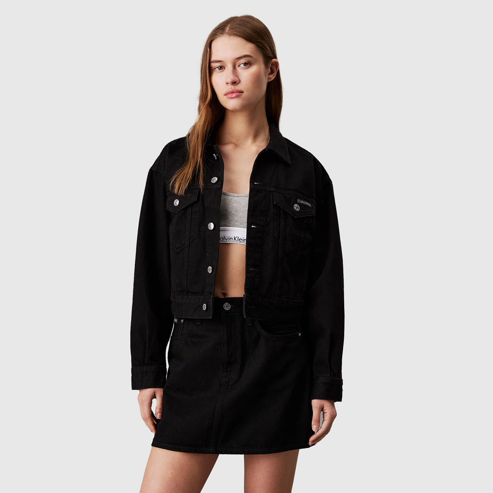 Calvin Klein 90'S Classic Trucker Jacket - Black |ThirdBaseUrban