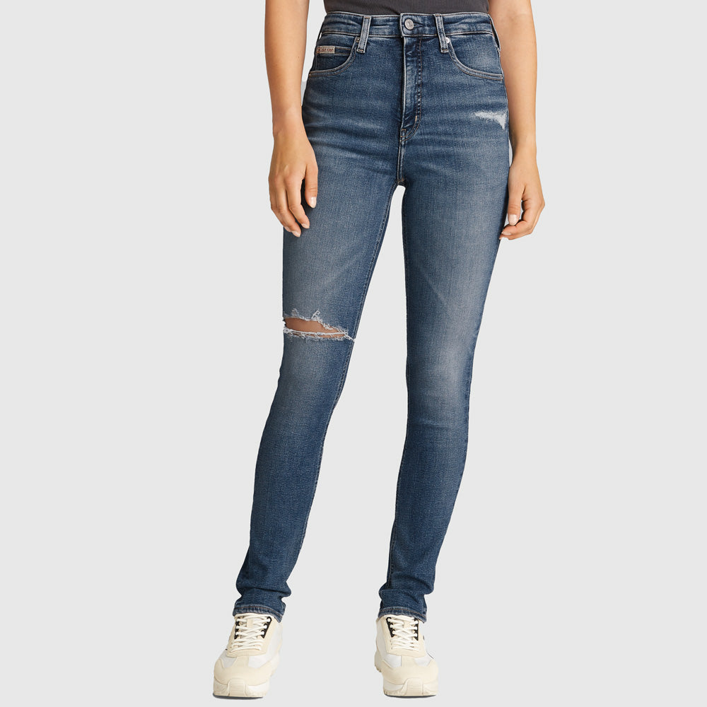 Calvin Klein High Rise Skinny Jeans - Denim Medium |ThirdBaseUrban