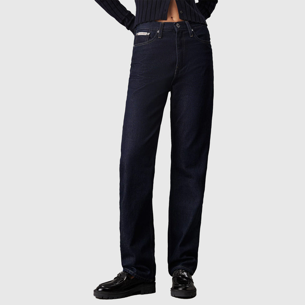 High Rise Straight - Denim Dark