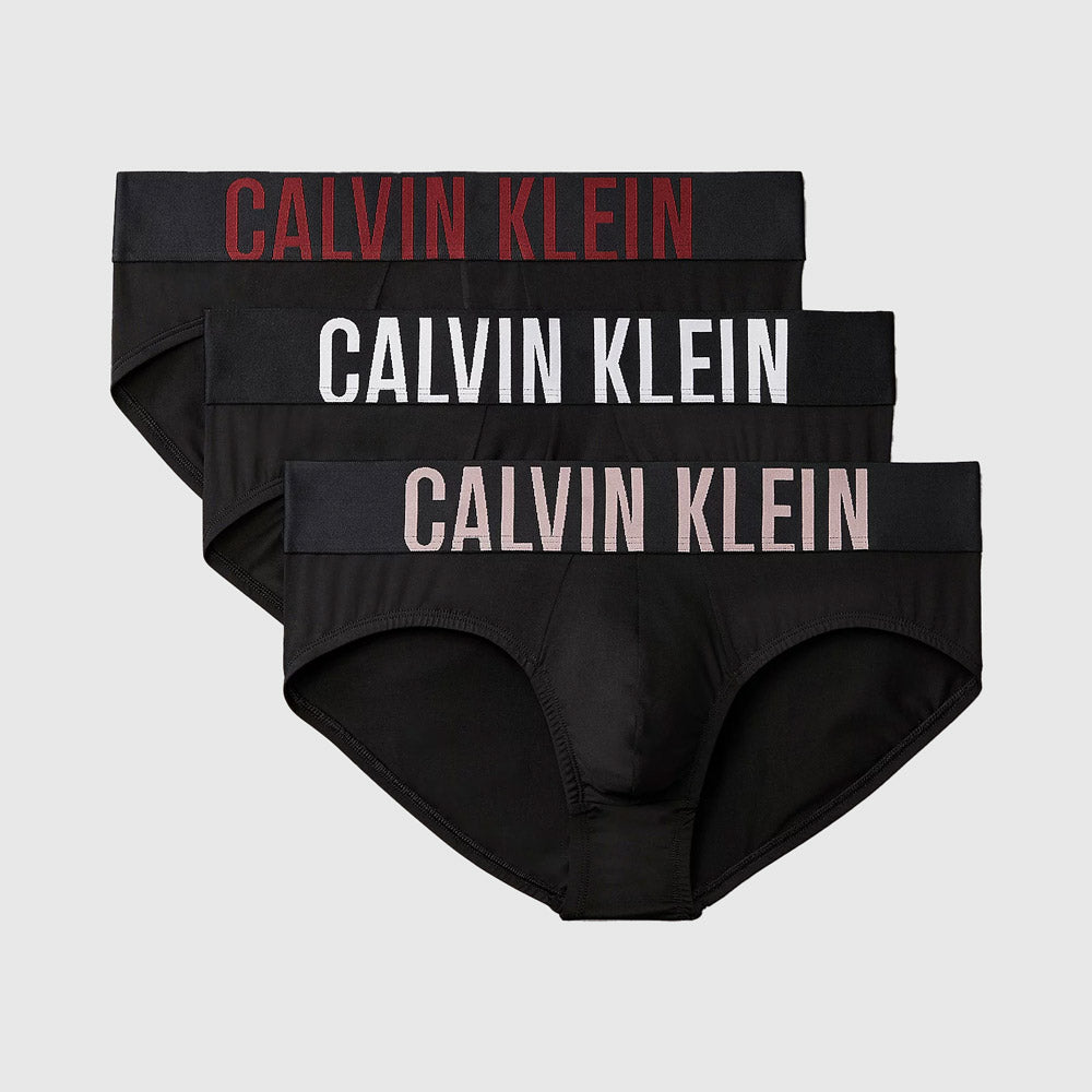 Calvin Klein 3Pack Hip Briefs - Black Multi |ThirdBaseUrban