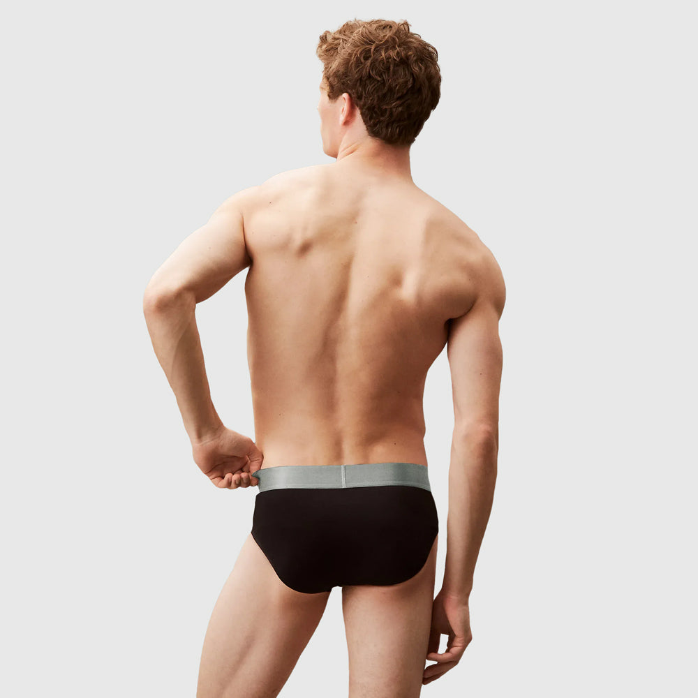 3 Pack Hip Briefs - Black Multi