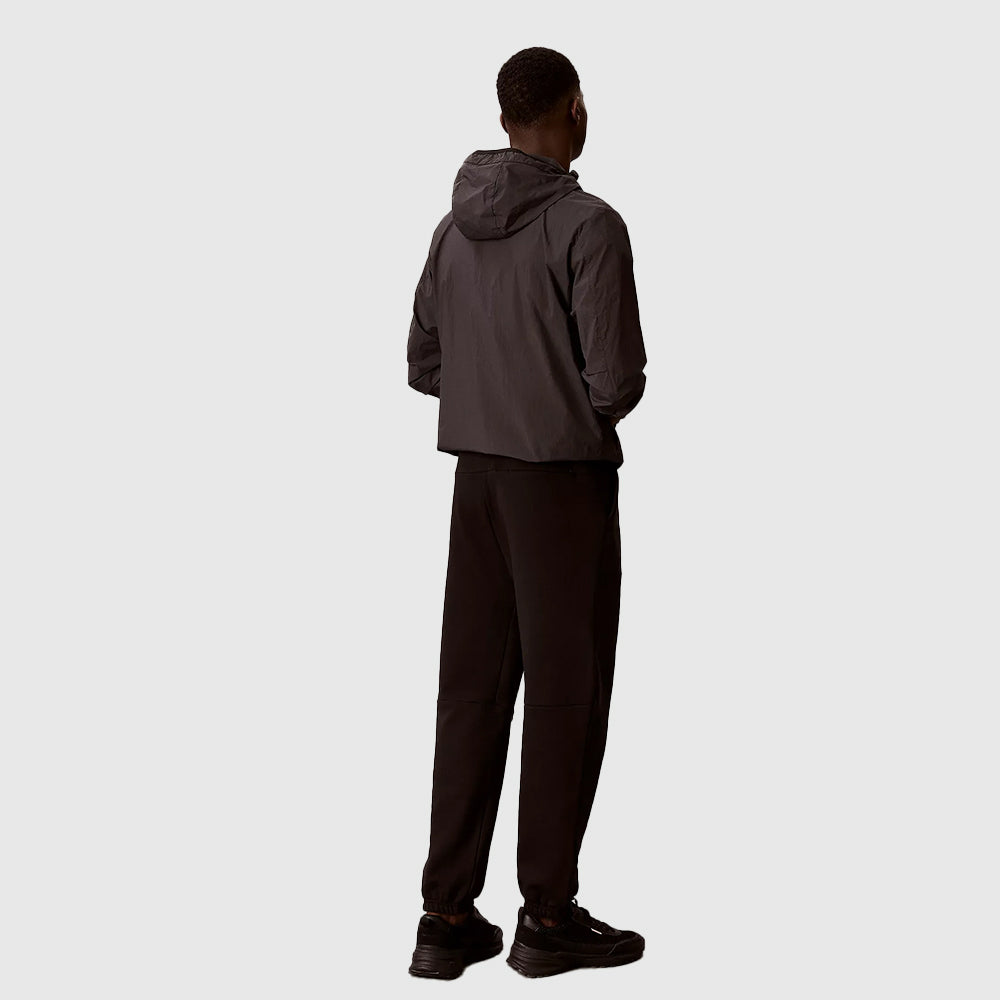 Cotton Blend French Terry Joggers - Black