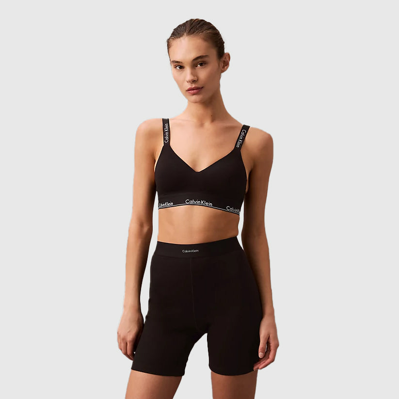 Calvin Klein Lined Bralette - Black |ThirdBaseUrban