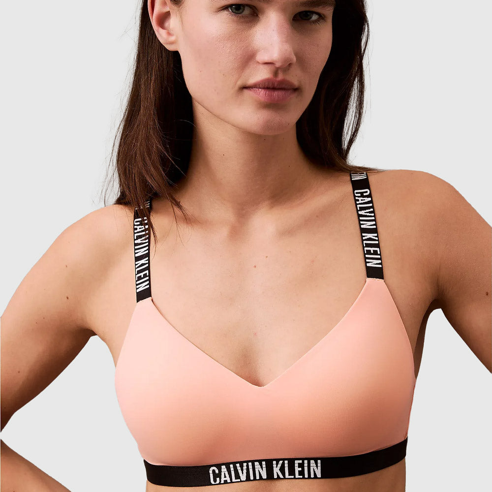 Lightly Lined Bralette - Peach
