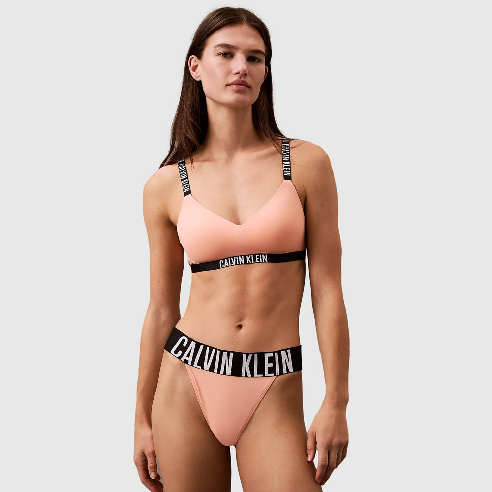 Calvin Klein Lightly Lined Bralette - Peach |ThirdBaseUrban