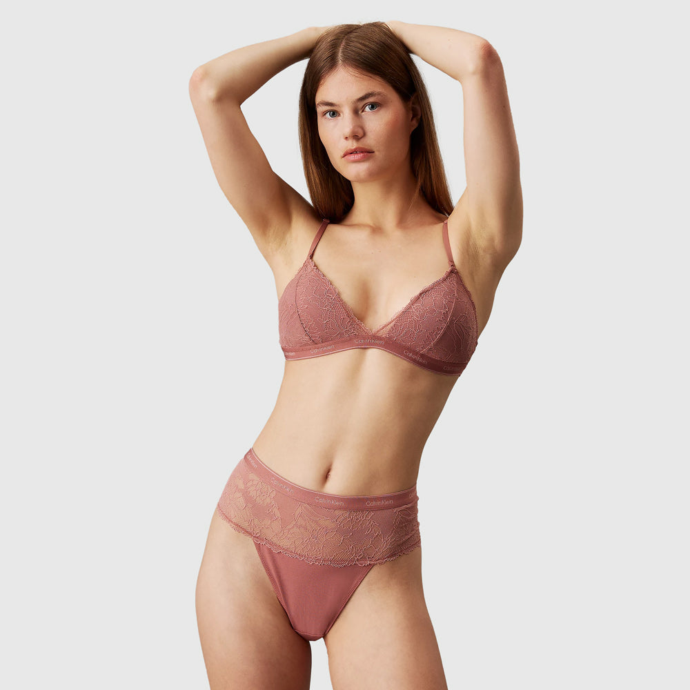 Calvin Klein Lined Triangle Bralette - Grape |ThirdBaseUrban