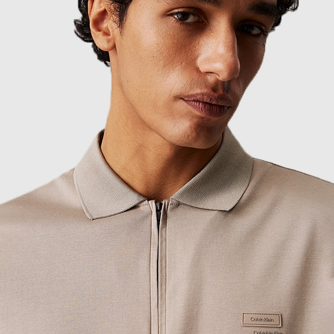 Liquid Touch Zip Golfer - Khaki