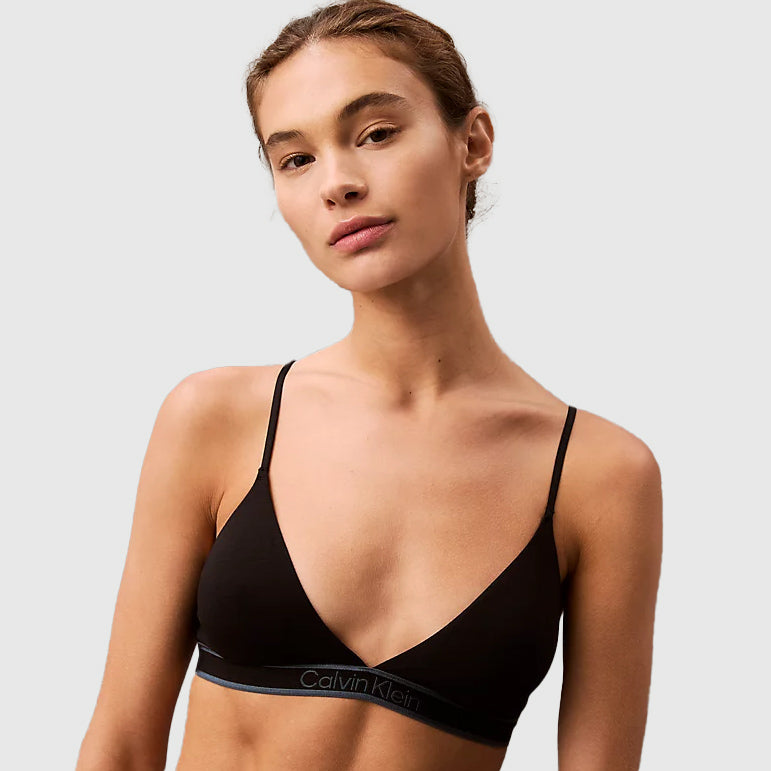 Calvin Klein Matte Triangle Bra- Black|ThirdBaseUrban