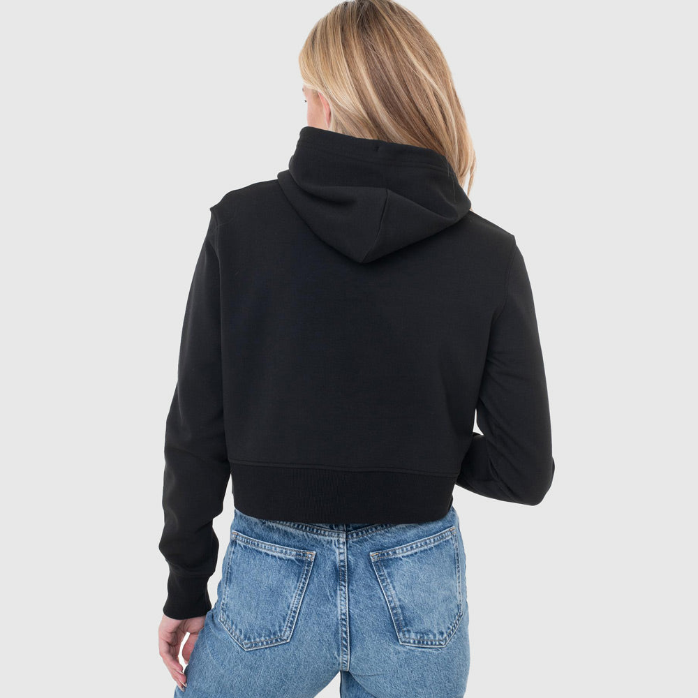 Logo Elastic Hoodie - Black