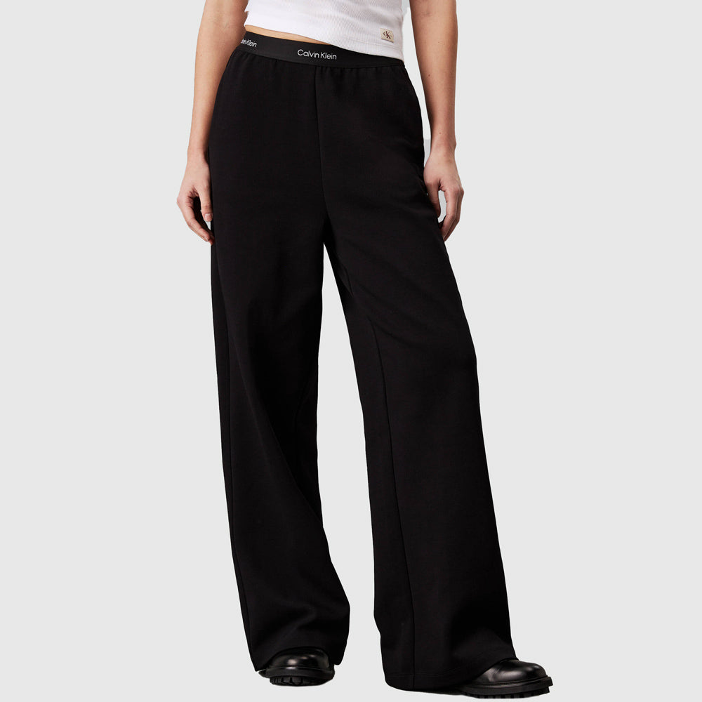 Calvin Klein Logo Elastic Pant - Black |ThirdBaseUrban