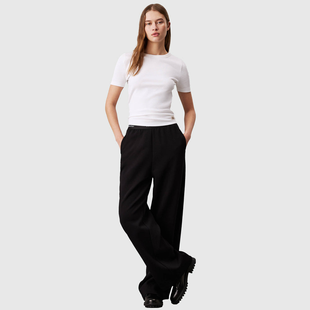 Logo Elastic Pants - Black