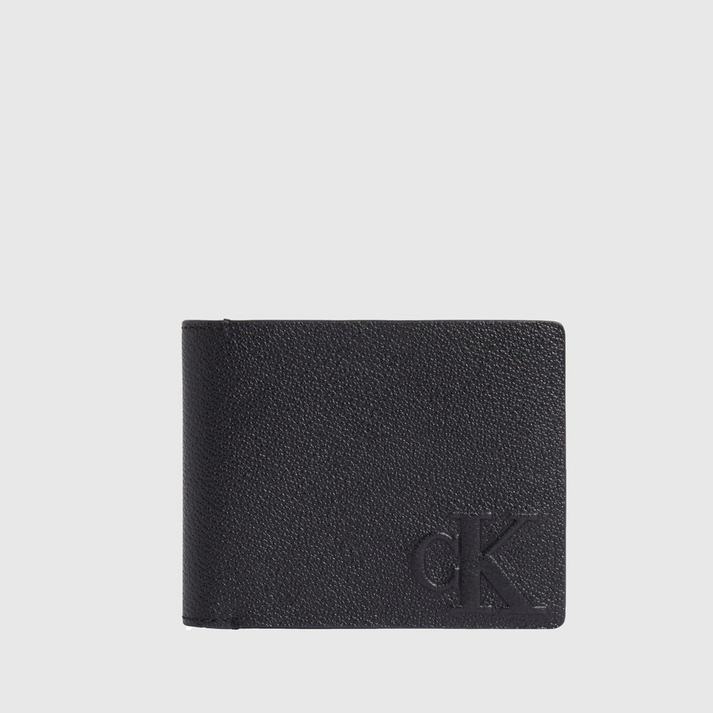 Calvin Klein Logo Emboss Bifold - Black |ThirdBaseUrban