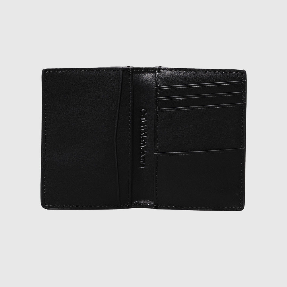 Emboss Compact Bifold Wallet - Black