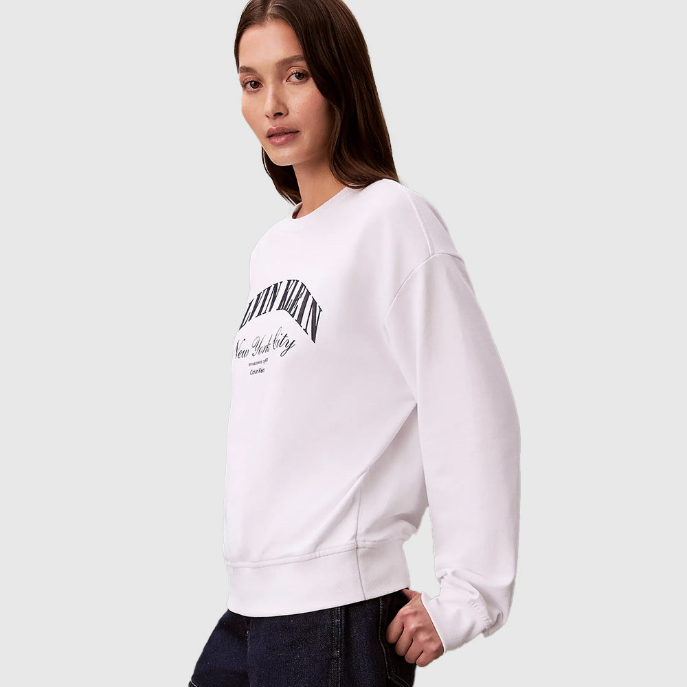 Varsity Logo Sweatshirt - White