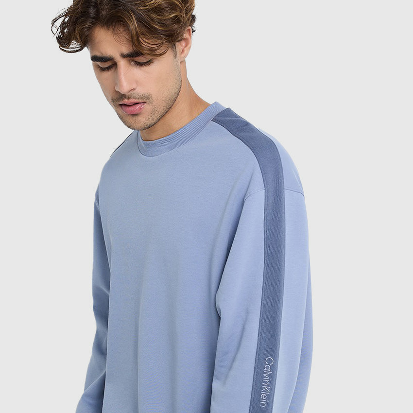Logo Tape Sweater - Blue