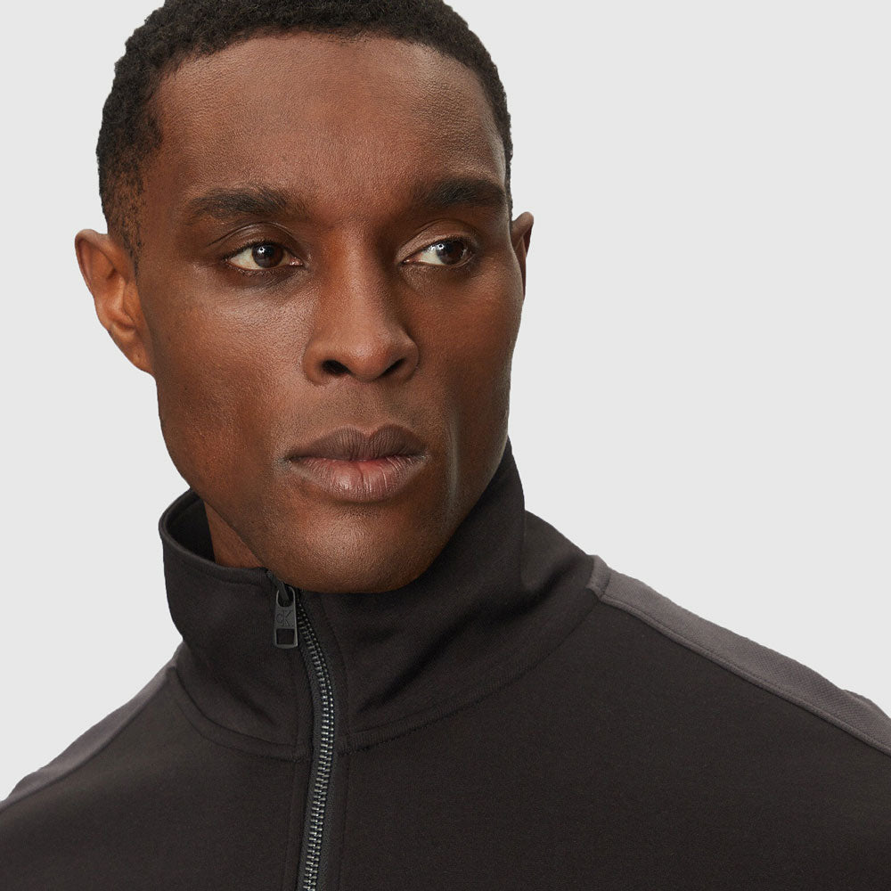 Logo Tape Zip Jacket - Black