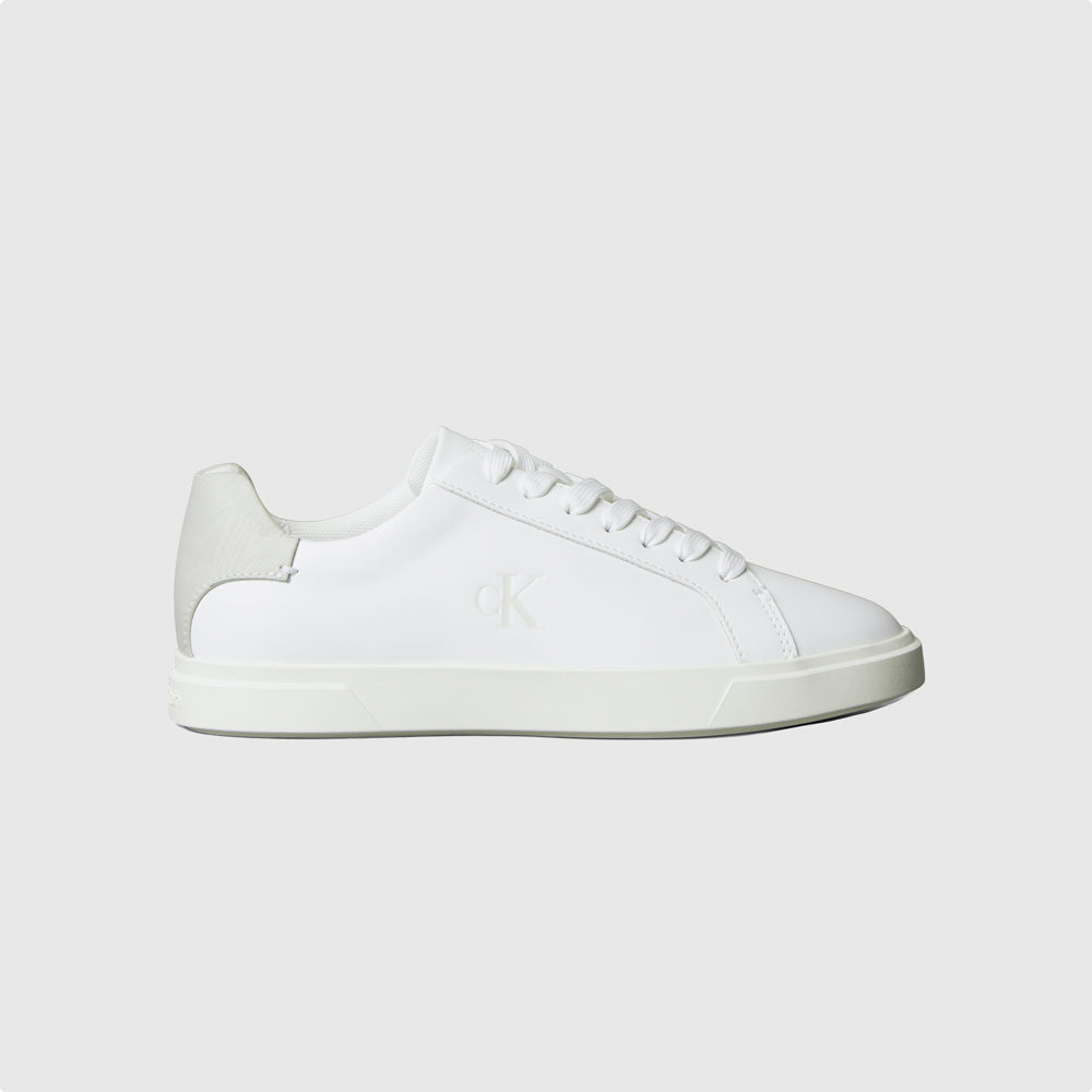 Calvin Klein Low Pro Leather Sneaker - White Multi |ThirdBaseUrban