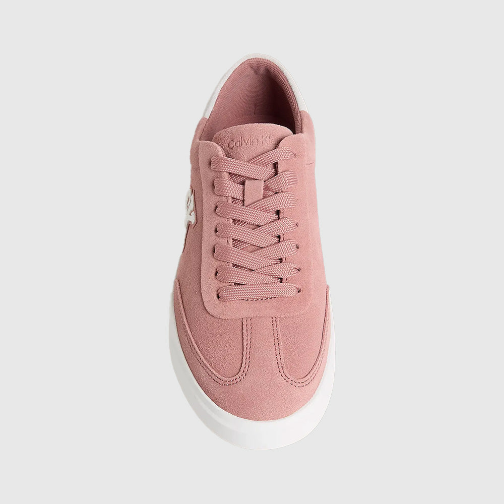 Suede Signature Logo Sneaker - White Multi