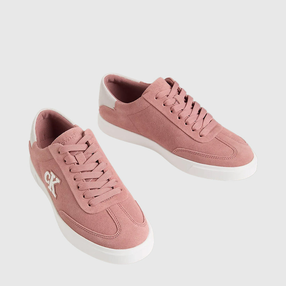 Suede Signature Logo Sneaker - White Multi